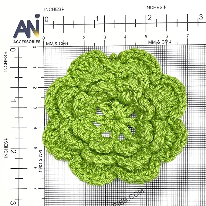 Crochet Flower Sew On Applique Patches