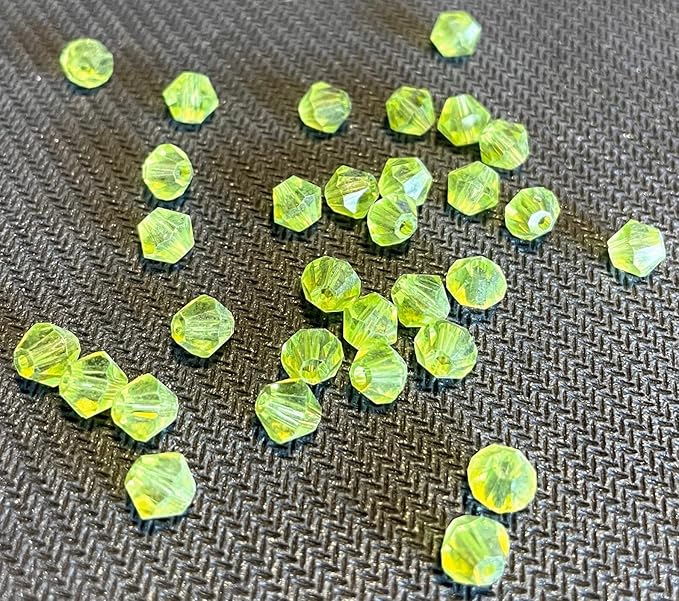 Deep Green Bicone Shape Beads