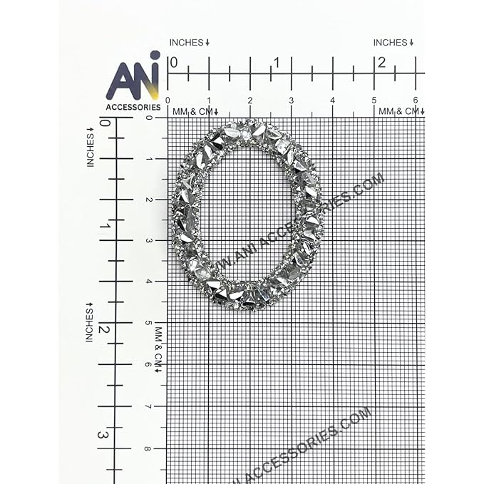 Letter E White Sparkling Rhinestone Patch