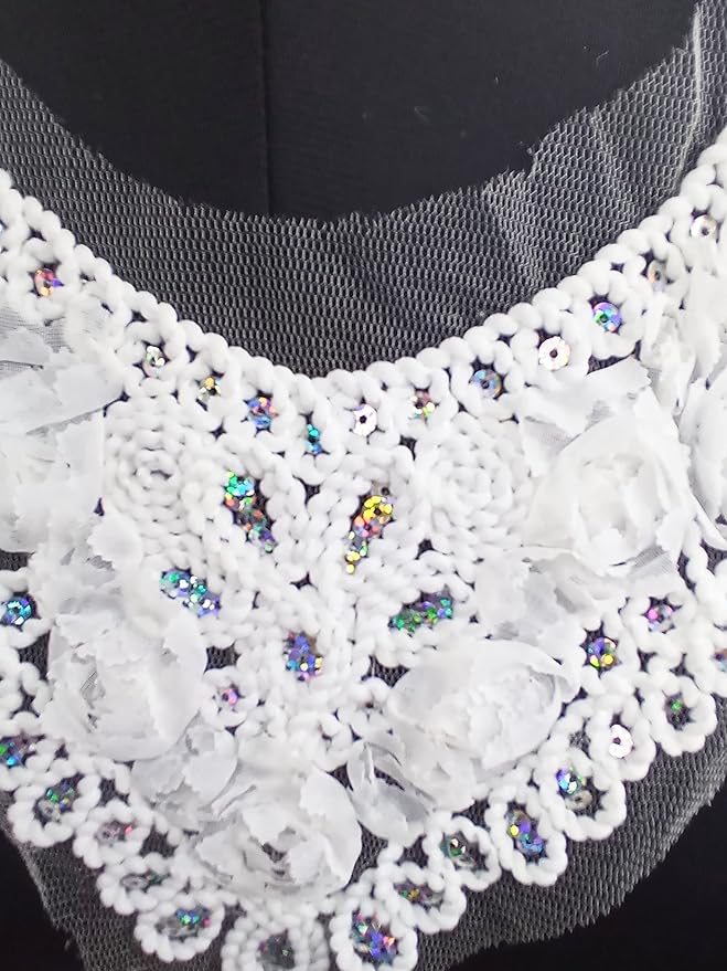 Colorful Sequins Neckline