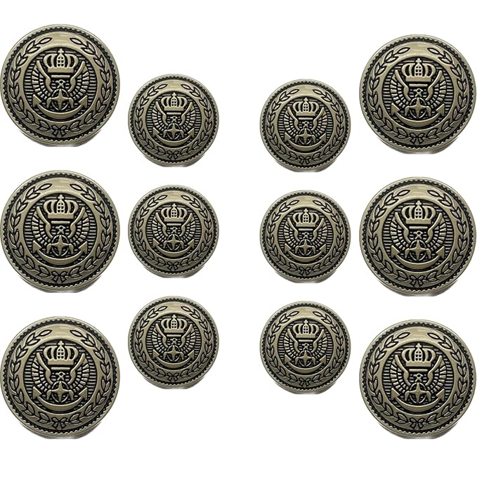 Maritime Majesty Metal Buttons