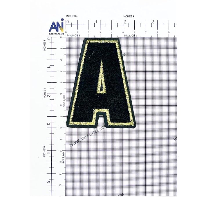 Letter D Hot fix Or Sew Patch