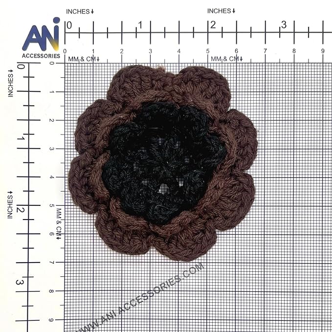 Flower Layered Crochet Sew Patches