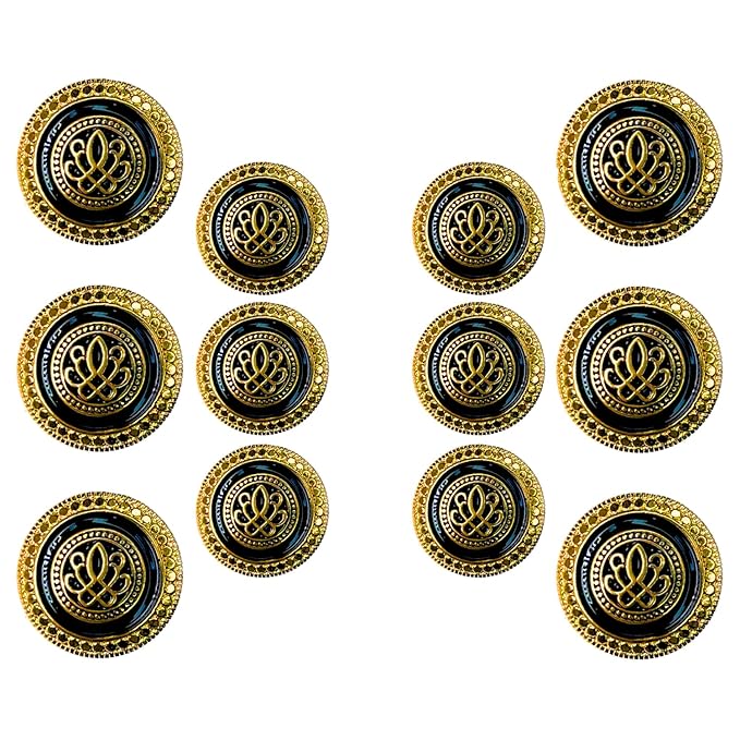 Luxe Insignia Metal Button