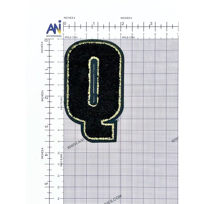 Letter M Hot fix Or Sew Patch