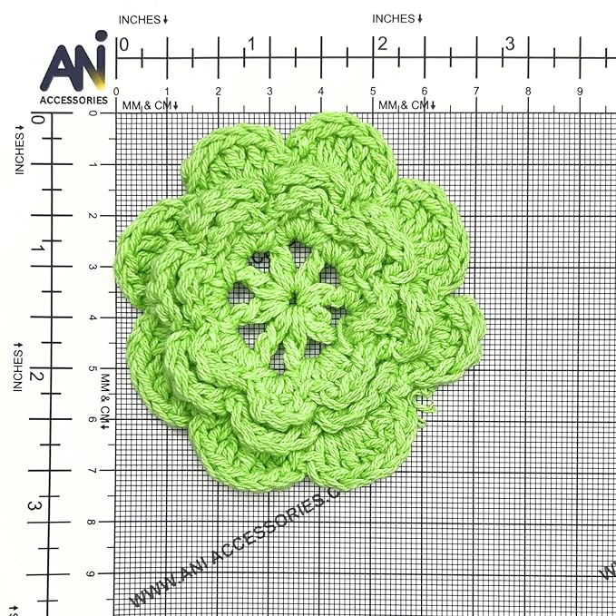 Crochet Flower Sew On Applique Patches