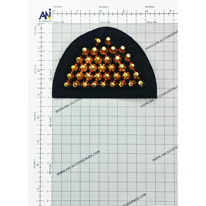 Golden Stud Rivet Sew Patch