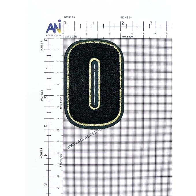 Letter M Hot fix Or Sew Patch