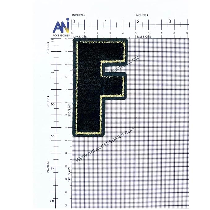 Letter D Hot fix Or Sew Patch