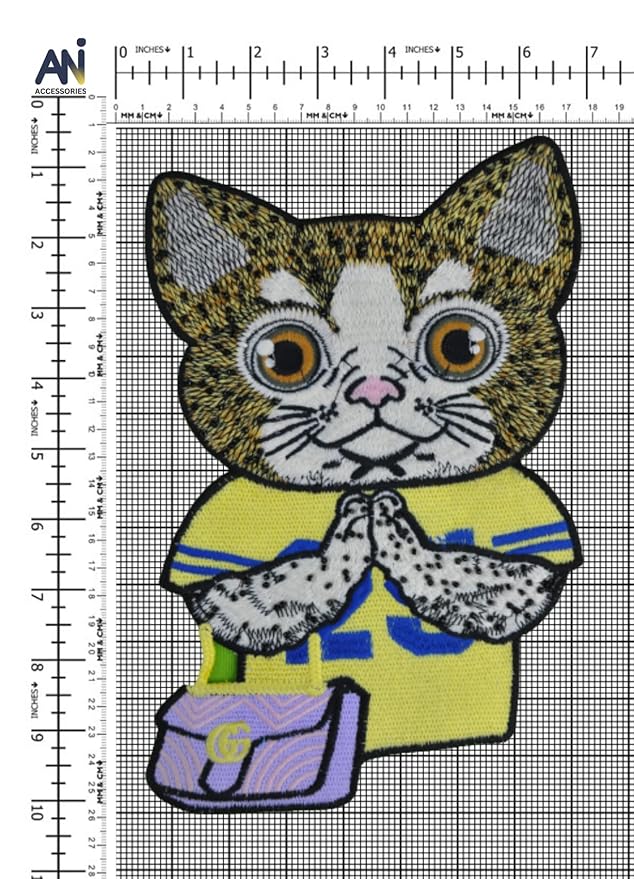 Cheering Cat Sew Patch