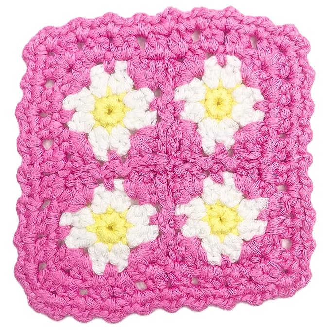 Granny Square Crochet Sew On Applique Patches