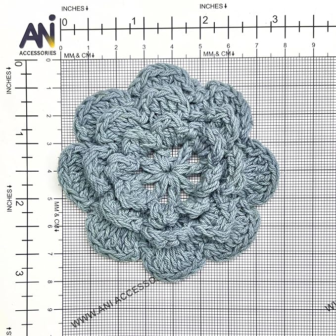 Crochet Flower Sew On Applique Patches