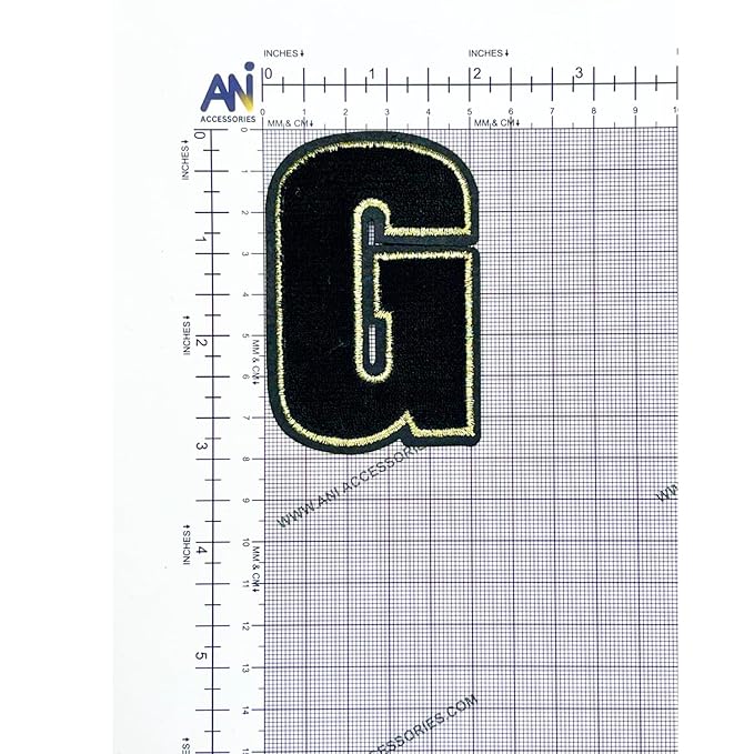 Letter G Hot fix Or Sew Patch