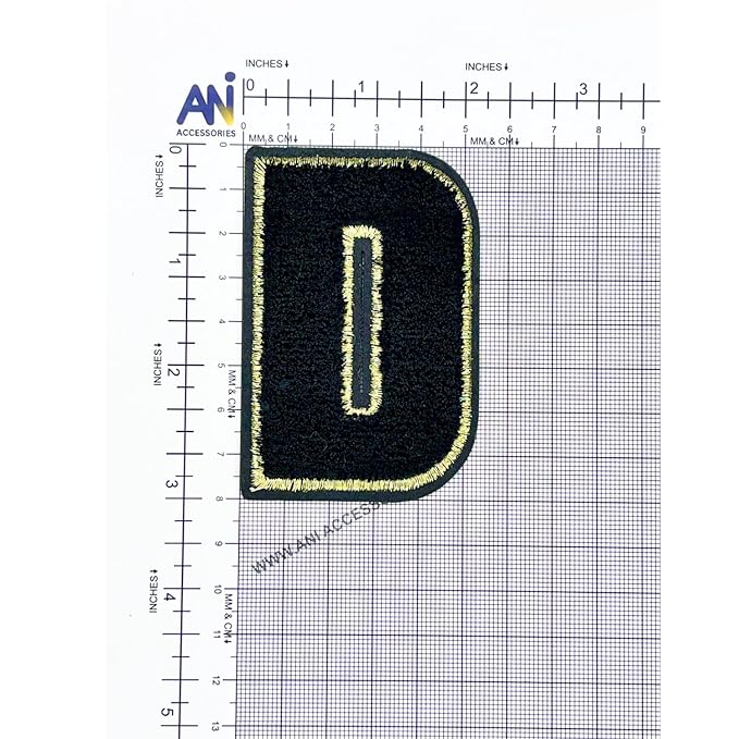 Letter M Hot fix Or Sew Patch