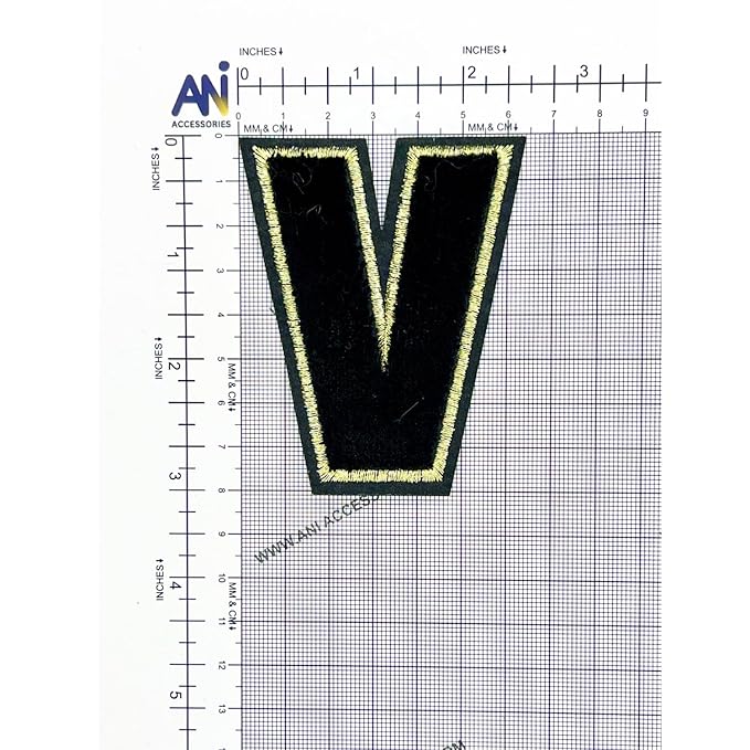 Letter D Hot fix Or Sew Patch