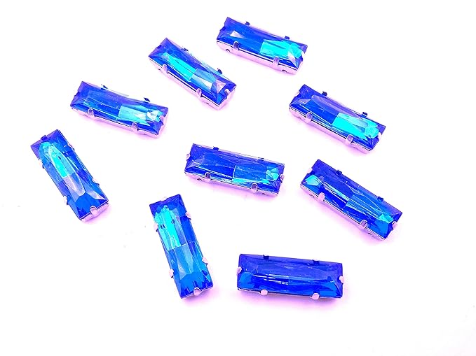 Light Purple Rectangular Glass Beads