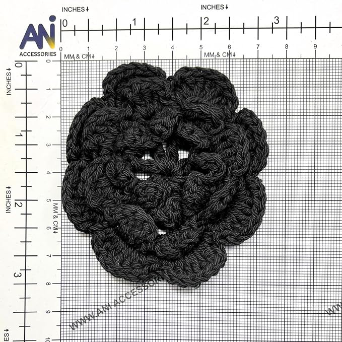 Crochet Flower Sew On Applique Patches