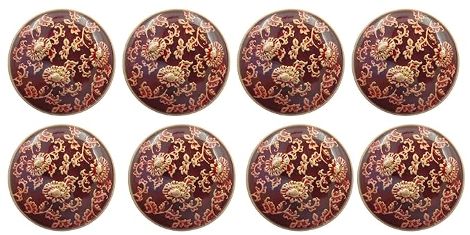 Floral Elegance Metal Buttons