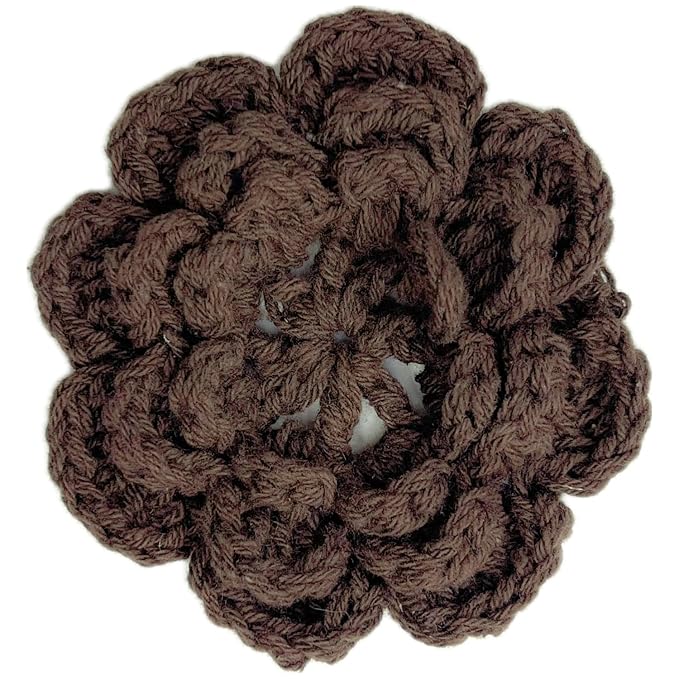 Crochet Flower Sew On Applique Patches