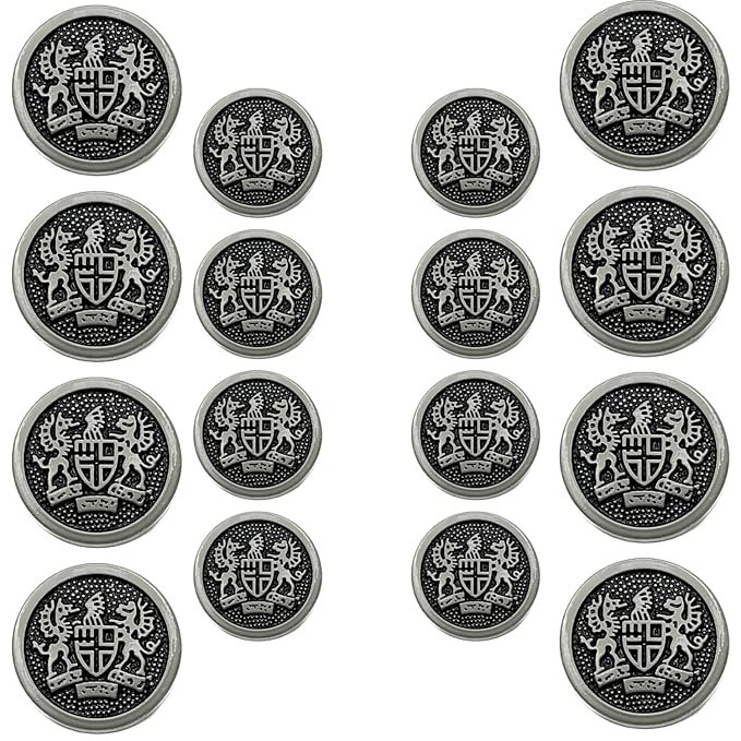 Imperial Icon Design Metal Buttons