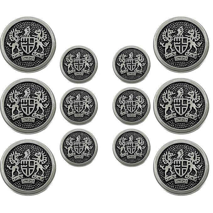 Imperial Icon Design Metal Buttons