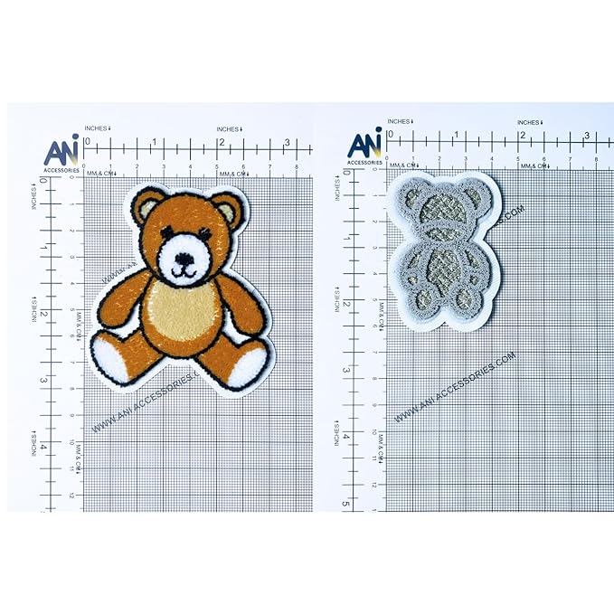 Teddy Bear and Lion Patch Set