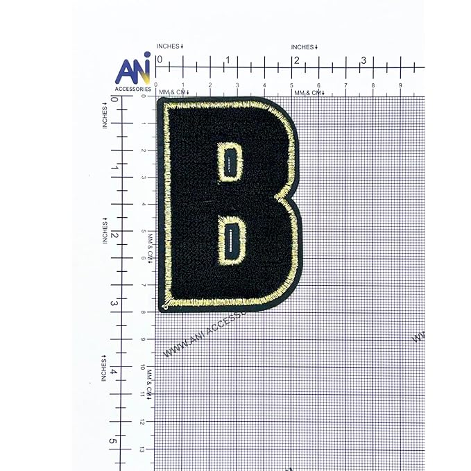 Letter D Hot fix Or Sew Patch