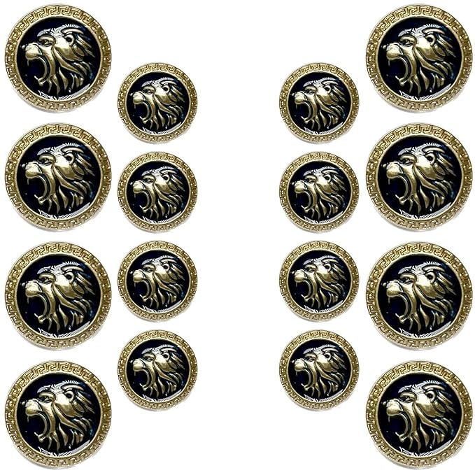 Royal Roars Lion Abs Shank Buttons