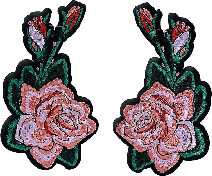 Embroidered Floral Sew Patch