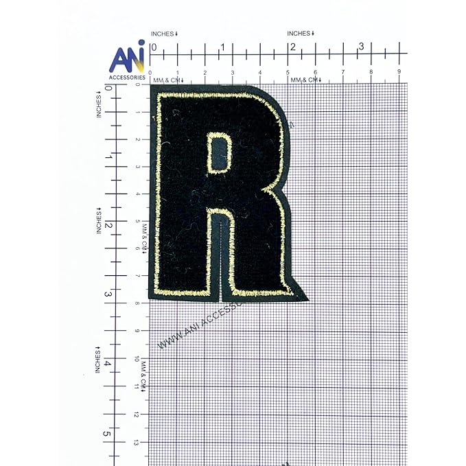Letter M Hot fix Or Sew Patch