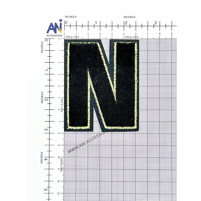 Letter D Hot fix Or Sew Patch