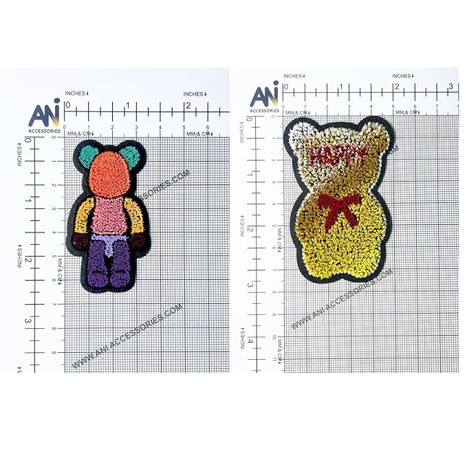 Teddy Bear and Heart Patches