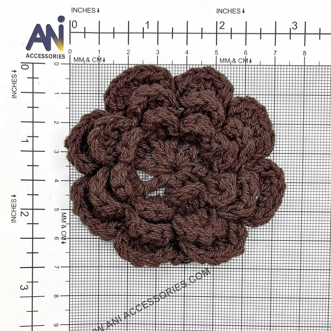 Crochet Flower Sew On Applique Patches