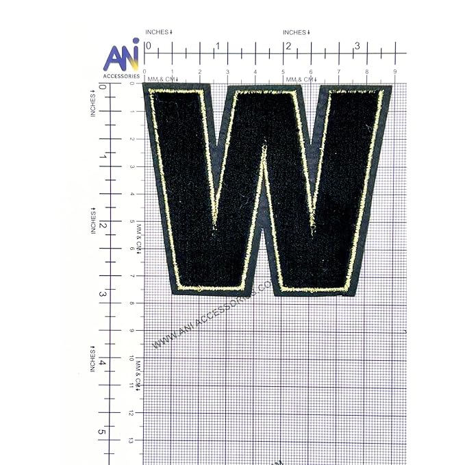 Letter M Hot fix Or Sew Patch