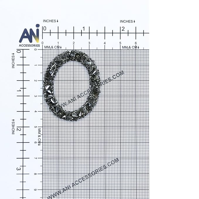 Letter E Black Sparkling Rhinestone Patch