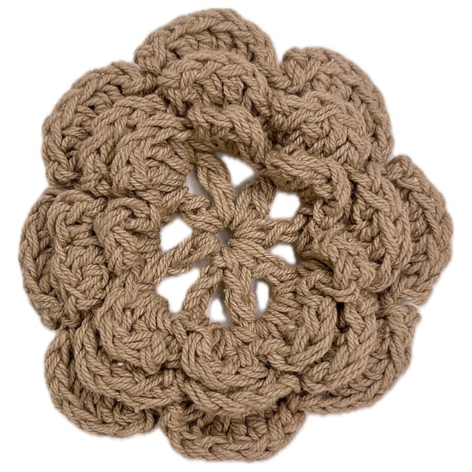 Crochet Flower Sew On Applique Patches