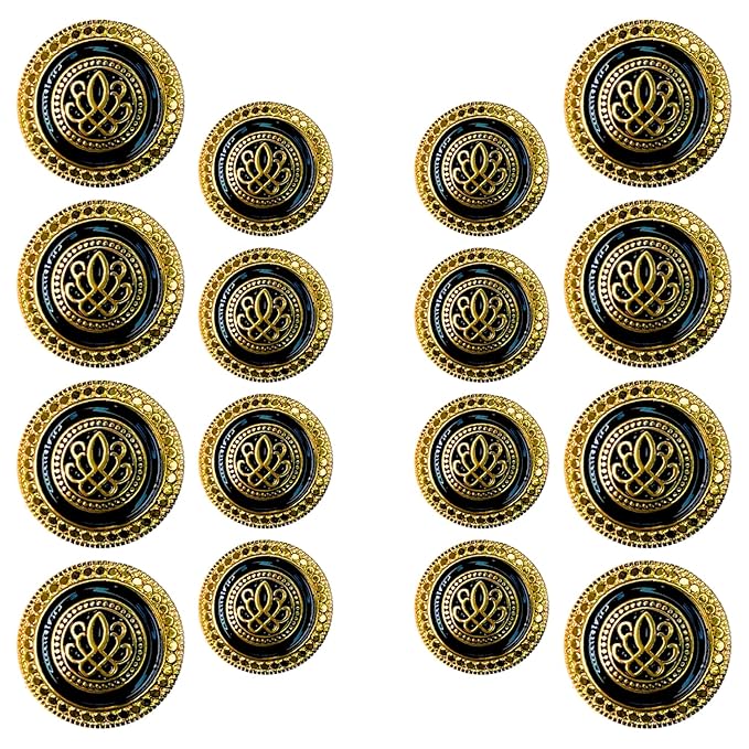 Luxe Insignia Metal Button