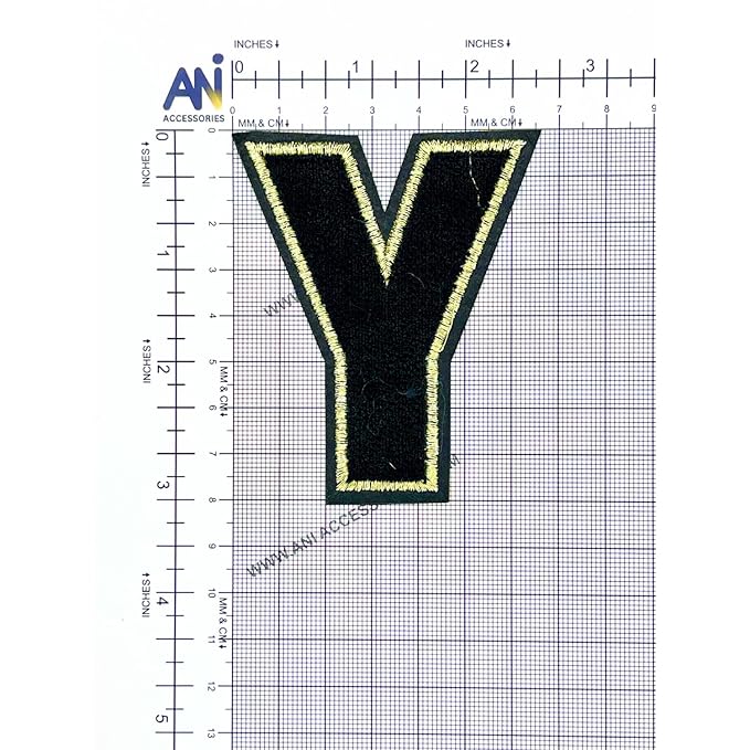 Letter M Hot fix Or Sew Patch