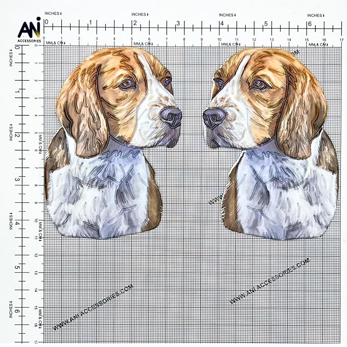 Sniffing Beagle Dog Heat Transfer Patch