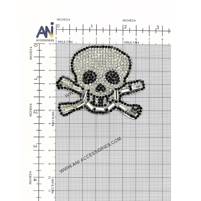 Sequins Sparkle Heat Transfer Patch (Skull)