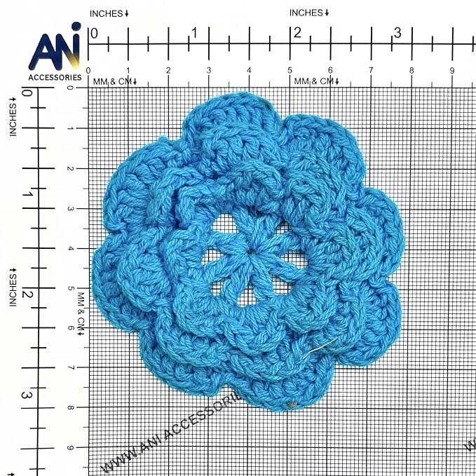 Crochet Flower Sew On Applique Patches