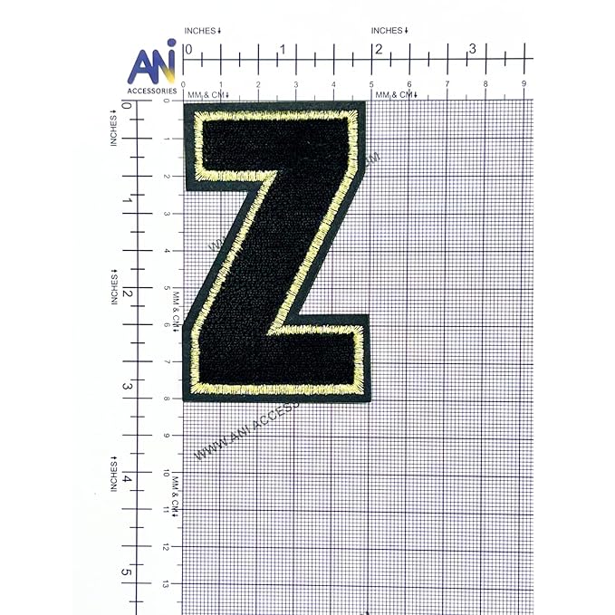 Letter M Hot fix Or Sew Patch