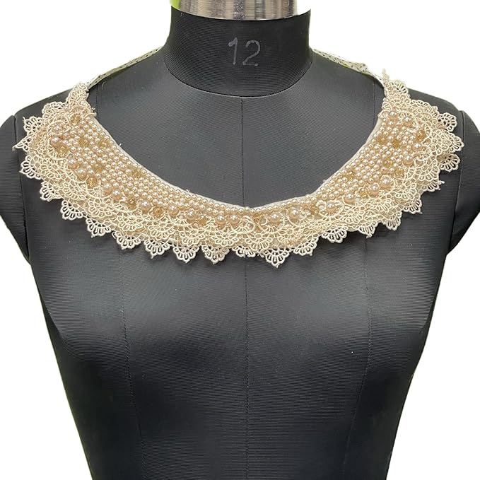 Beaded Round Neckline
