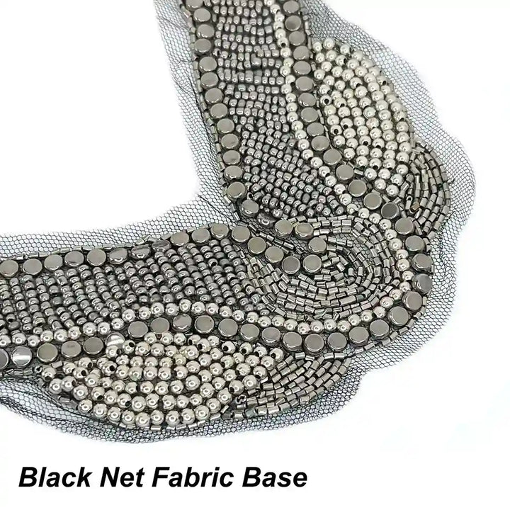 Beaded V-Neckline Applique