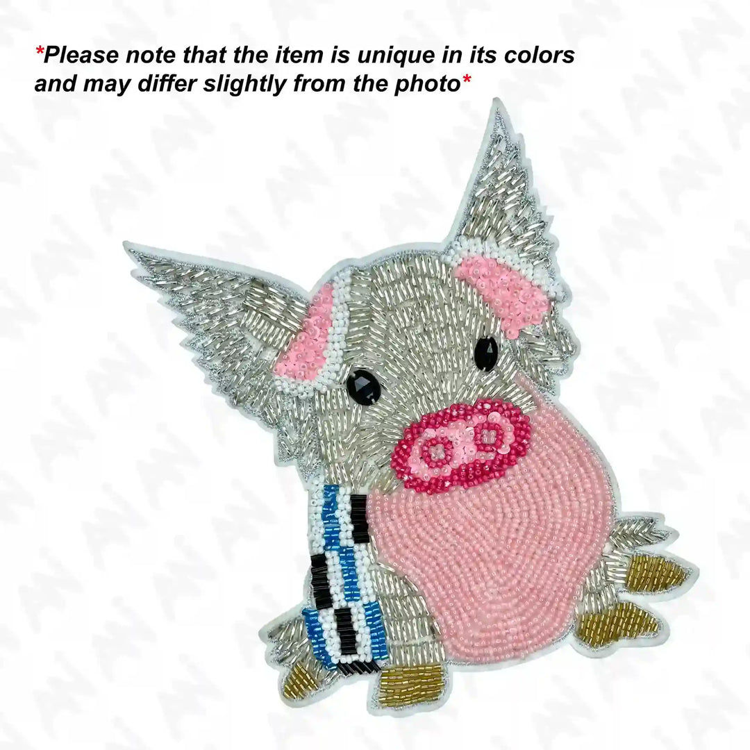 Whimsical Sew Pig Patch