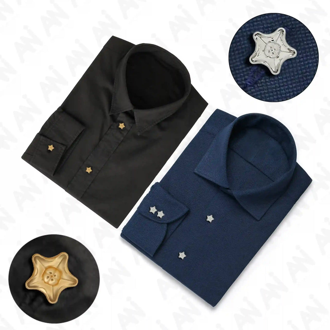 Star Style Shirt 12mm Buttons