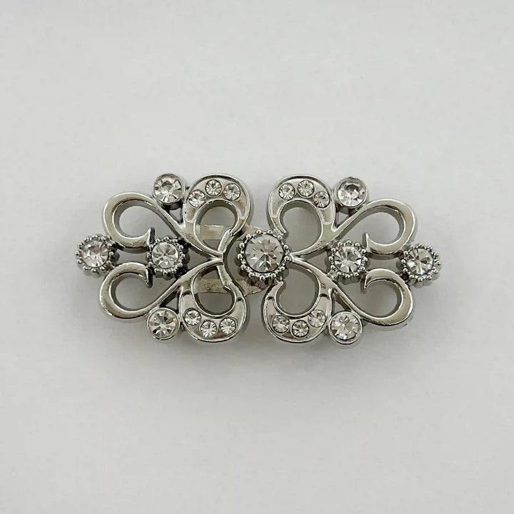 Swarovski-Style Crystal Frog Closure Buttons
