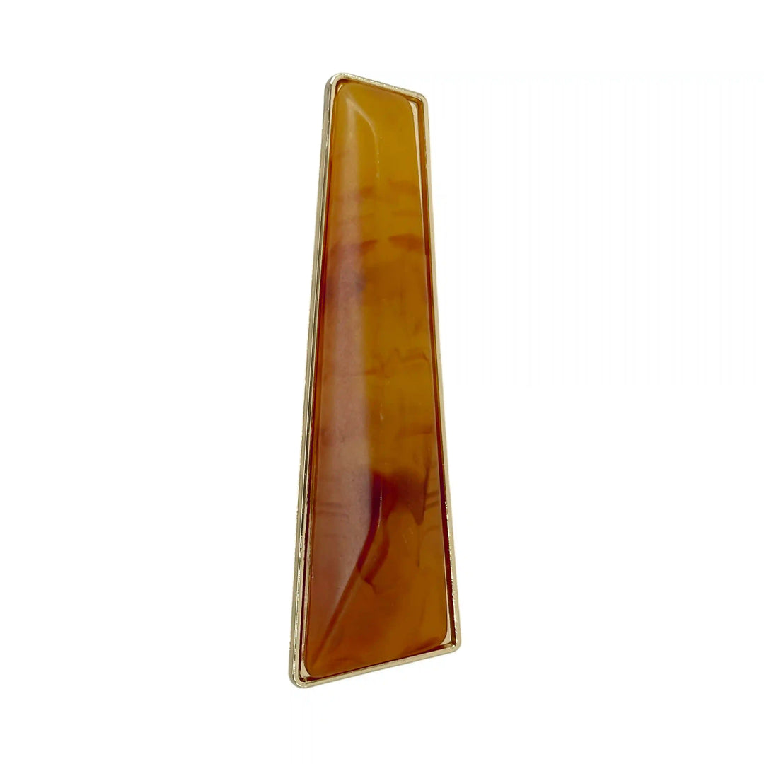 Marble Trapezoid Gold Buckle