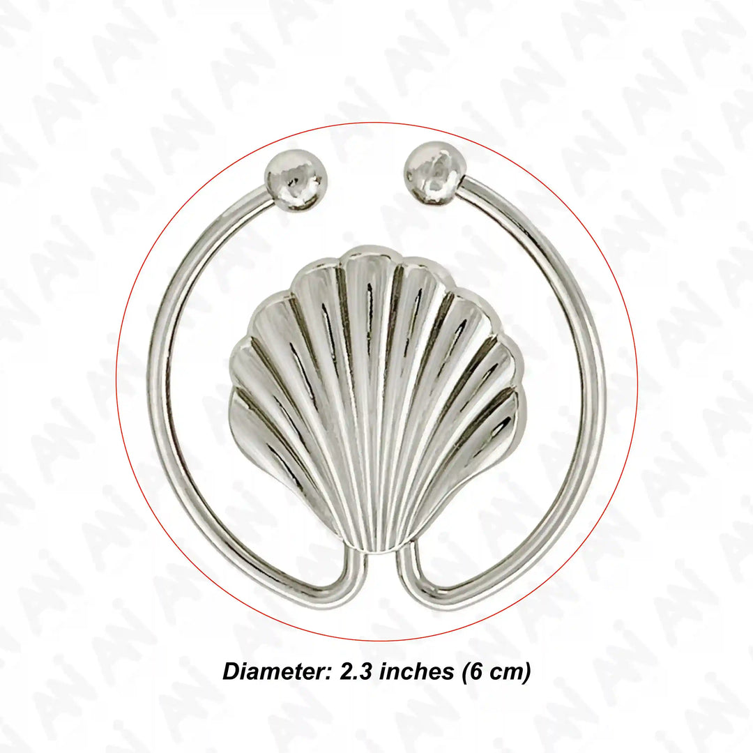 Scalloped Shell Metal Buckle