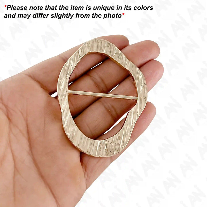 Textured Oval Buckle